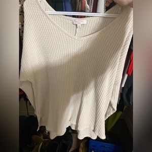 Cream sweater gently worn.
